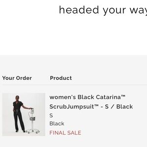 Figs Black Scrub Jumpsuit